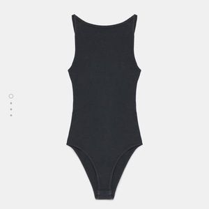 zara washed effect body suit